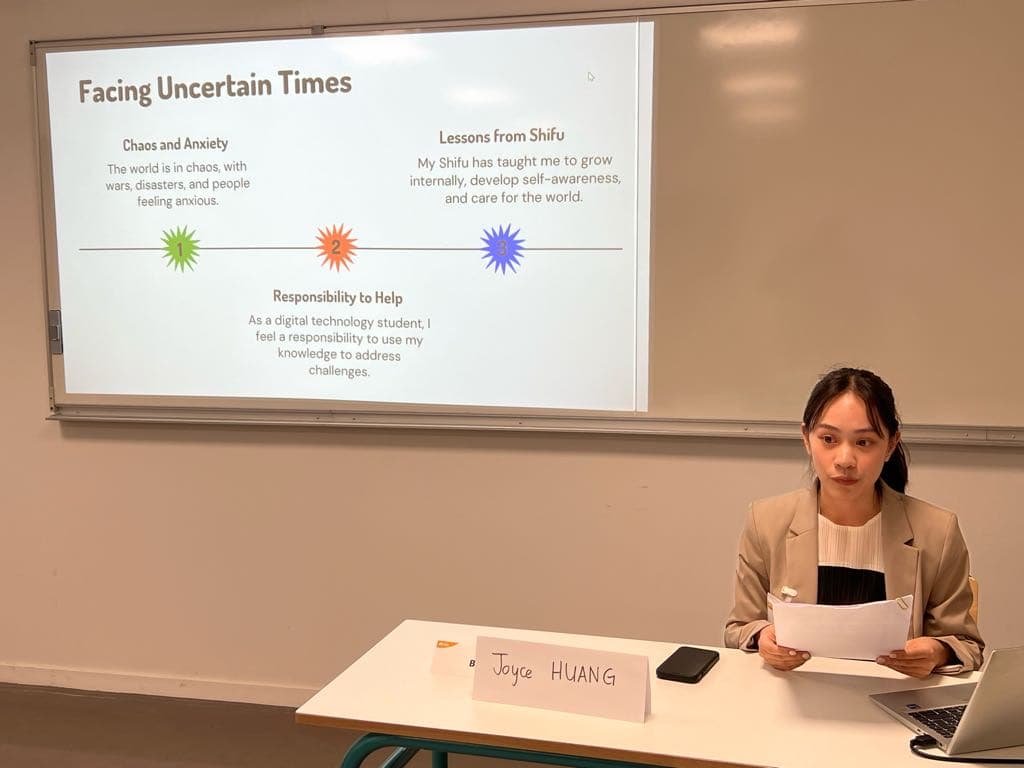 Joyce Huang’s presentation.