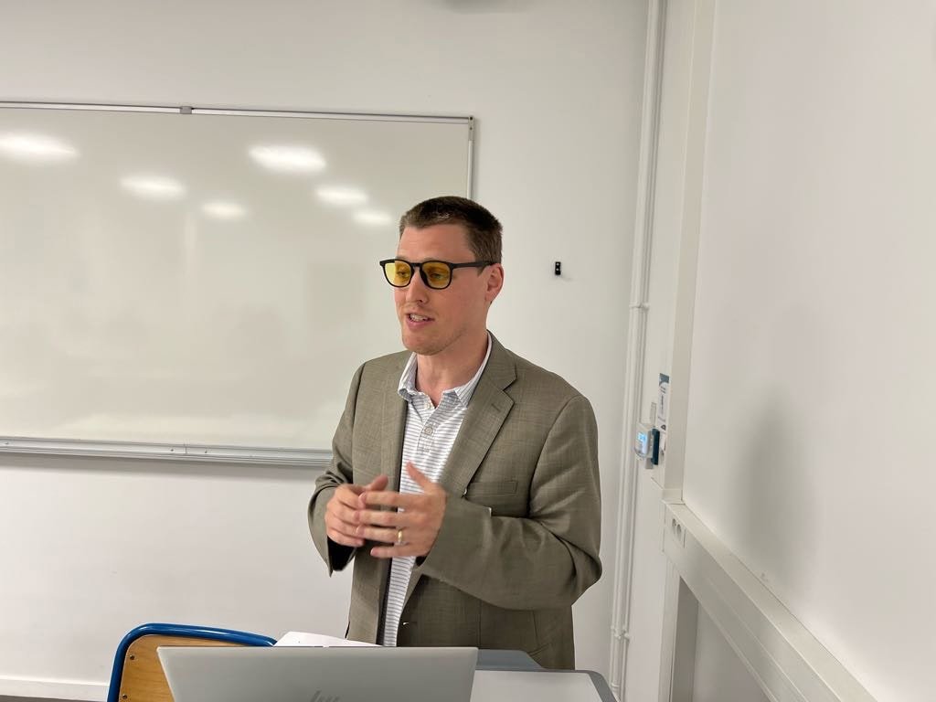 Donald Westbrook presents his paper.