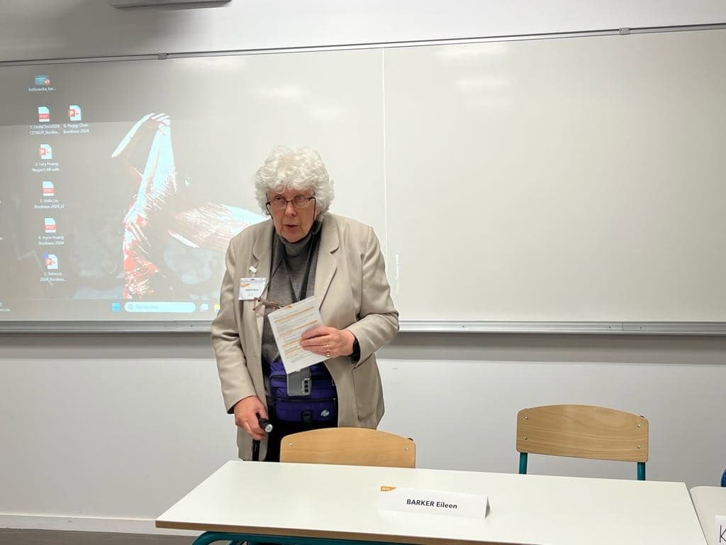 Eileen Barker’s introduction.