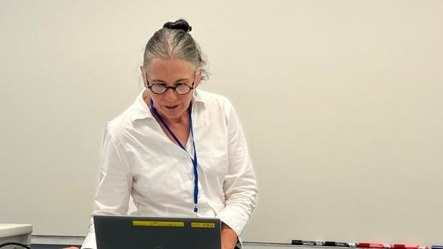 Holly Folk during the session.