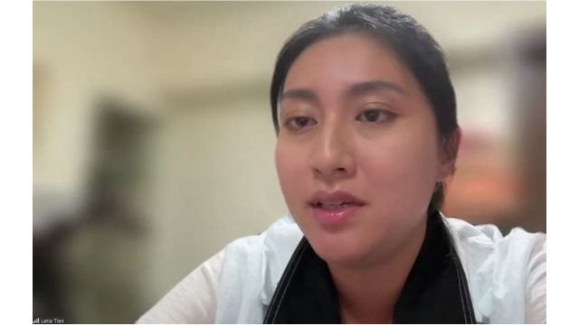 Lana Tien presents her testimony.