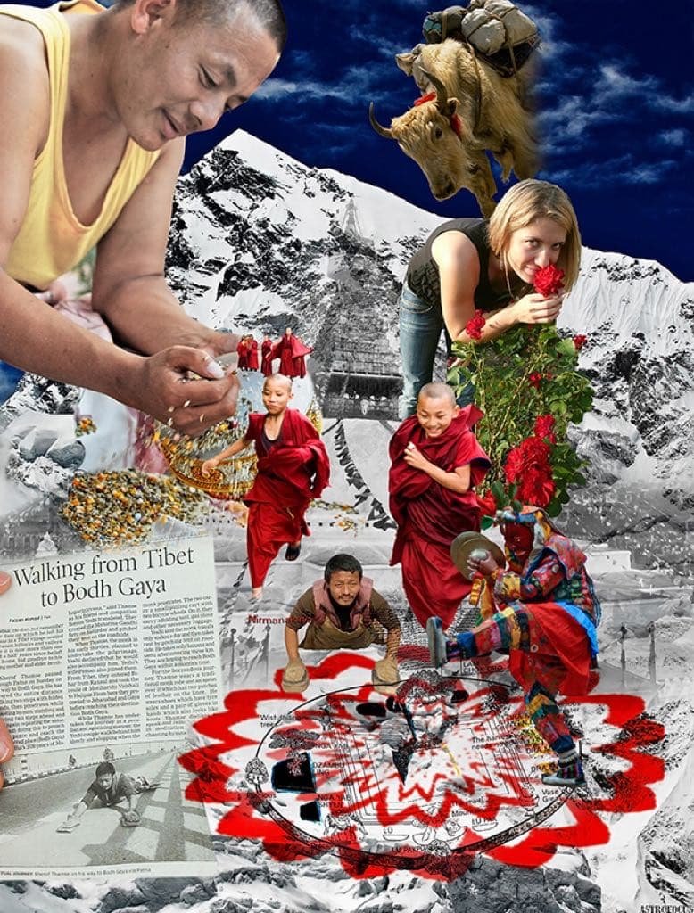 One of the artistic productions (Astrofocus collages) by Guru Jára.