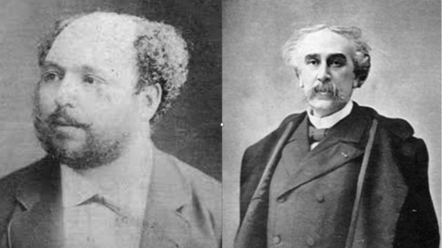 Louis Jacolliot (left, credits) and Alexandre Saint-Yves d'Alveydre (right, credits).