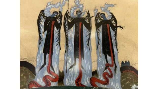 Evidence of Roerich’s influence in Truikys’ work.