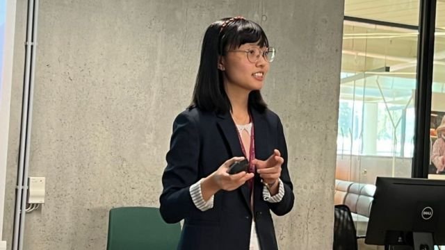 Yowting Shueng during her speech.