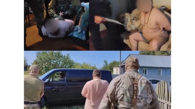  In trademark FSB style, Zhuravlev had his house raided in the early morning, was thrown on the floor of his bedroom, served with a warrant, and arrested. Source: FSB video.