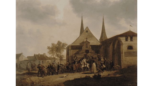 Joseph-François Schwebach (1769–1823), “A church desecrated and looted during the French Revolution.” Credits.