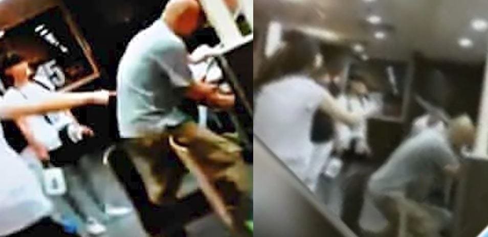 Footage of the murder. The numerous clients of the McDonald’s did not react (which generated a social debate) but some filmed the scene with their cell phones. From Weibo.