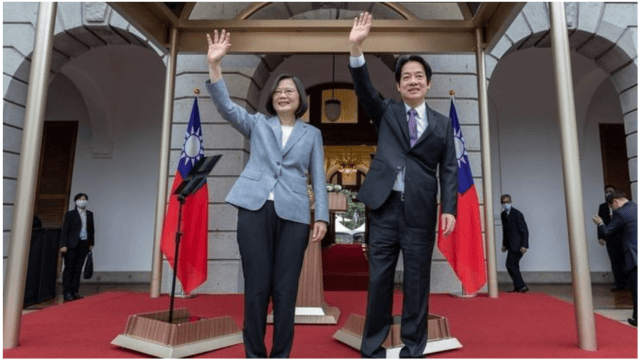 Former President Tsai Ing-Wen and her successor, current President Lai Ching-Te. Source: Presidency of Taiwan.