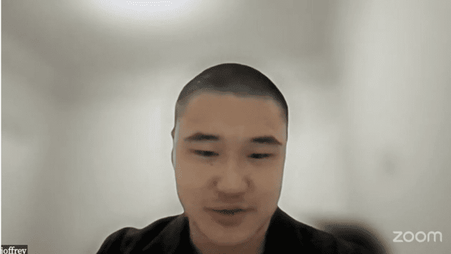 Joffrey Hung at the webinar.