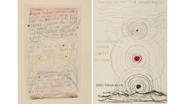 Pages from Munch’s “The Tree of Knowledge.”