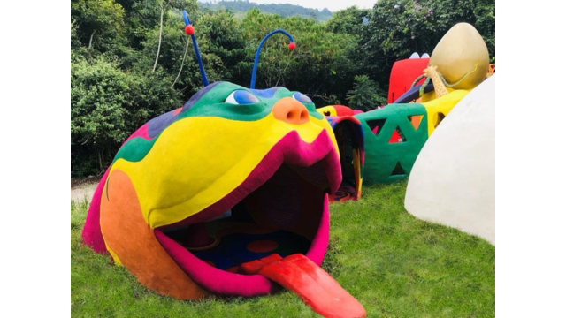 The entrance to Umbala, a playground playable just like a board game for people of all ages.