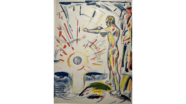 One of Munch’s Theosophically inspired “Towards the Light” paintings.