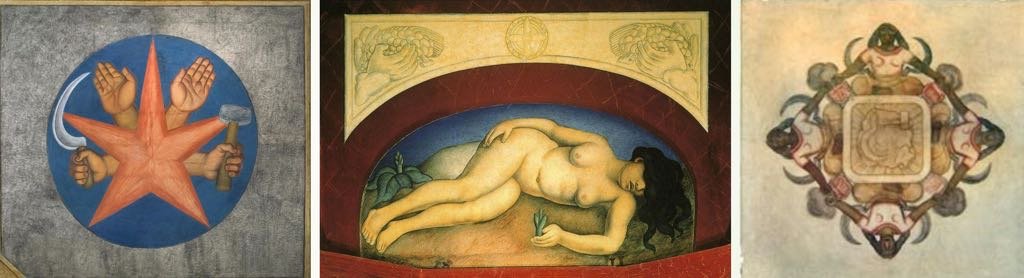 Works by Rivera at the National School of Agriculture.