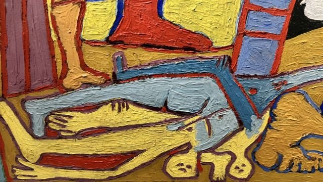 The bodies of the two thieves.