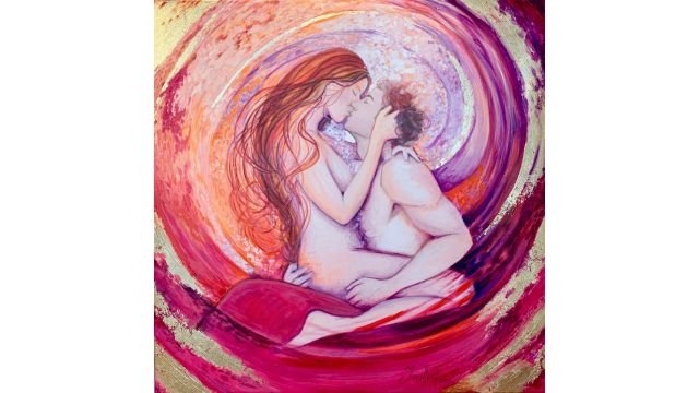 “Magic Love,” a representation of erotic continence by MISA student and painter Ines Honfi.