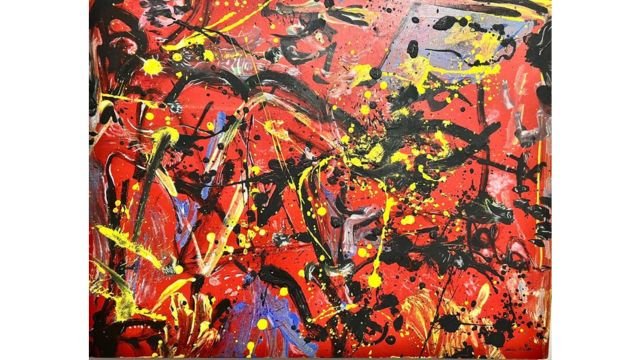 Pollock, “Red Composition” (1946).