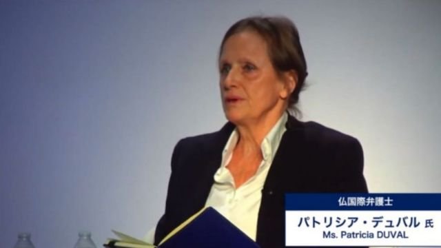 Patricia Duval during her Washington presentation.