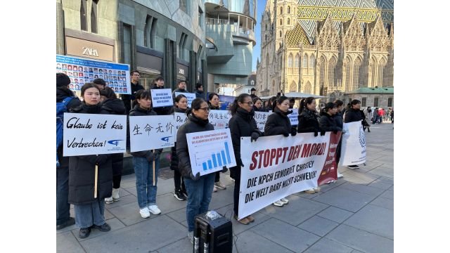 Protests of CAG refugees in Austria.