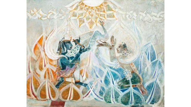 Ilona Harima, “Krishna and Rada” (1953).