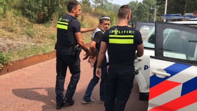 When the author was arrested.