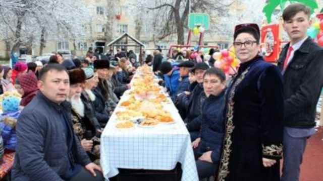 The Nowruz celebration held in Taraz, Kazakhstan, March 22, 2022.