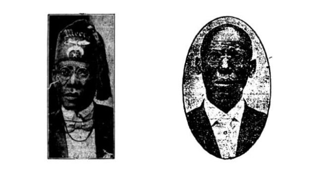 The only known images of Abdul Hamid Suleiman. From Patrick Bowen, “Abdul Hamid Suleiman and the Origins of the Moorish Science Temple,” published in the “Journal of Race, Ethnicity, and Religion” 2, 11 (2011).