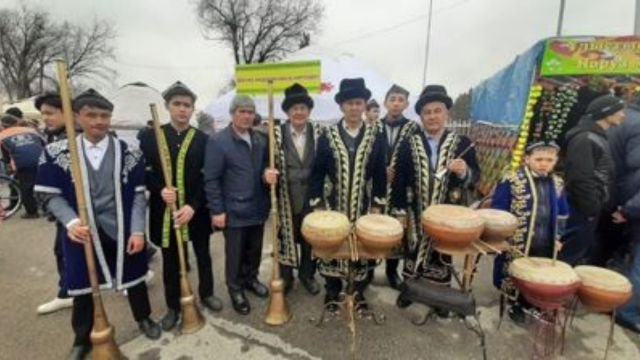 The Nowruz celebration held in the village of Chilek, Kazakhstan, March 22, 2022.