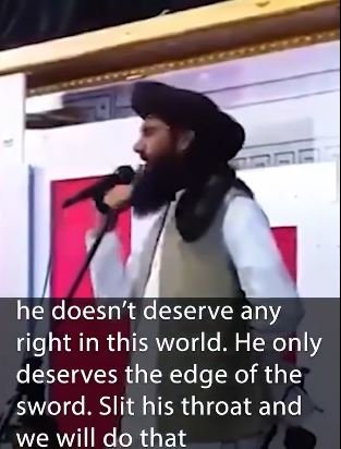 Naeem Chatta Qadri threatening the Ahmadis with extermination. From X.