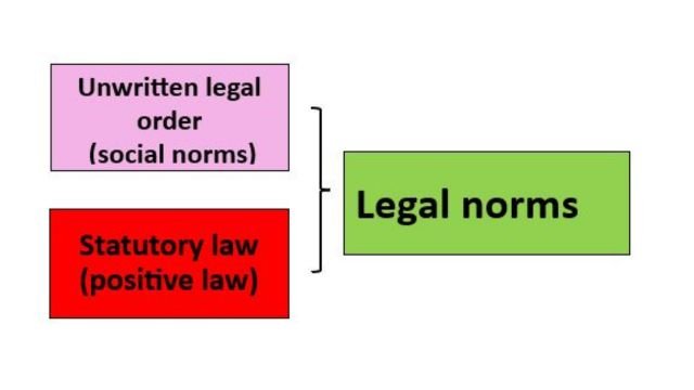 The notion of “legal norms.”