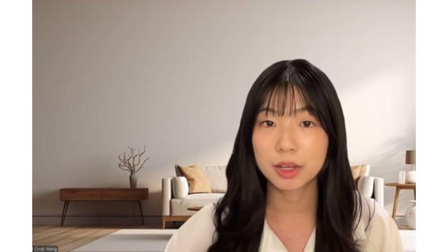 Cindy Wang speaks.