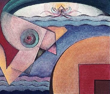 Dane Rudhyar, “Surging Depths” (1946). Source: Rudhyar Archival Project.