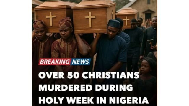Media coverage of the murders of Christians in Nigeria. Screenshot.