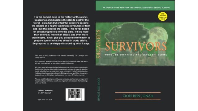 Dave McKay’s novel “Survivors,” 2002, written under the pseudonym Zion Ben Jonah.”