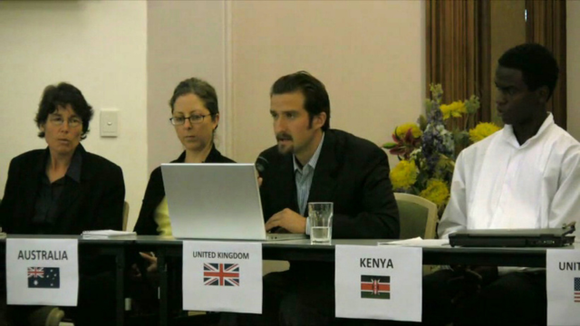 An image of the Falun Gong trial, 2010.