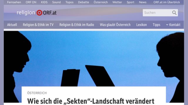 Use of the term &ldquo;Sekten&rdquo; by national broadcaster ORF in Austria (2024).