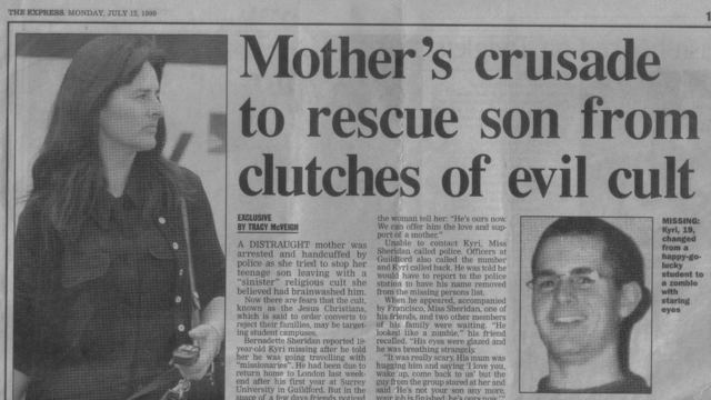 “A zombie with staring eyes”: classic anti-cult stereotypes in tabloid coverage of the case of Kyri.