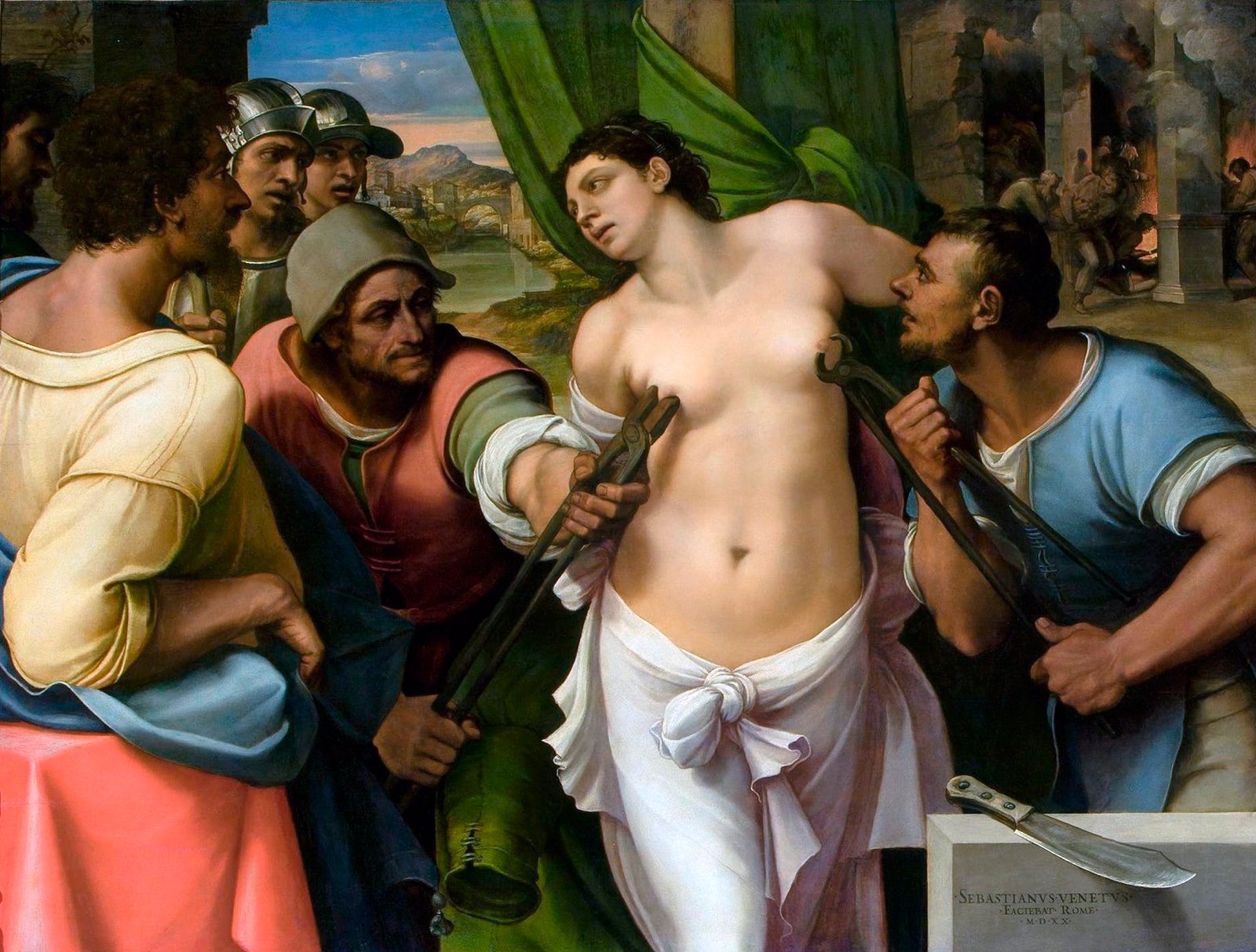 Sebastiano del Piombo, “Martyrdom of Saint Agatha.” Credits.