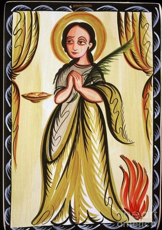 Brother Arturo Olivas, “Santa Agatha.” From X.