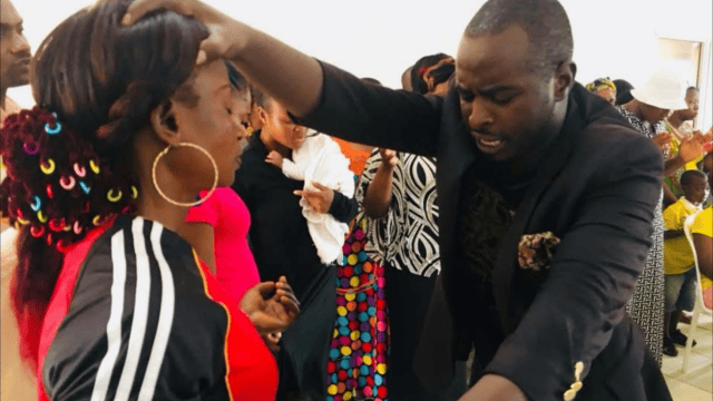 Service in a prophetic church in Rwanda. From Facebook.