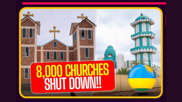 Media coverage of the crackdown on churches in Rwanda. Screenshot.