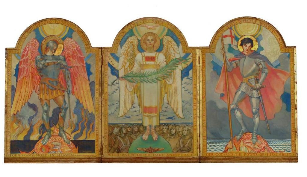 One of Oakley’s wartime altarpieces. From X.