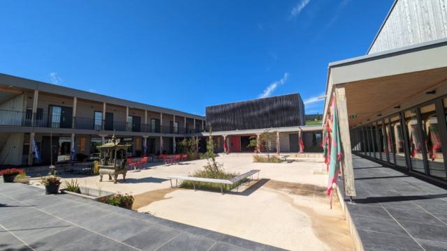 Centre Ming Shan, a Taoist education center and shrine in Bullet, Switzerland in September 2024. Credit: Mattias Swenson Daly.