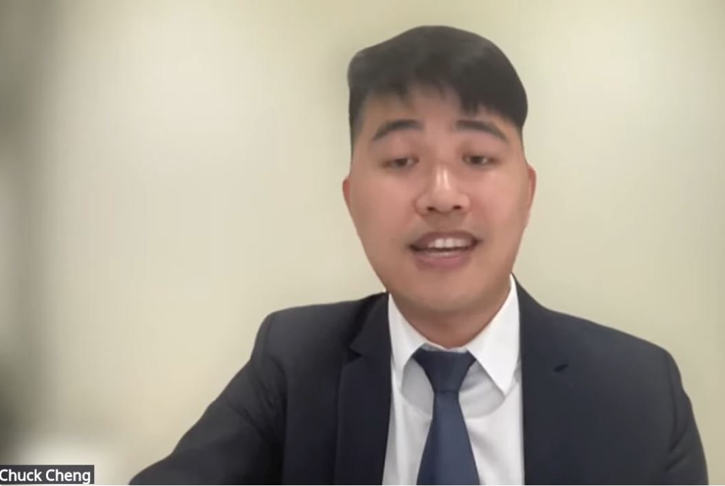 Chuck Cherng speaks.