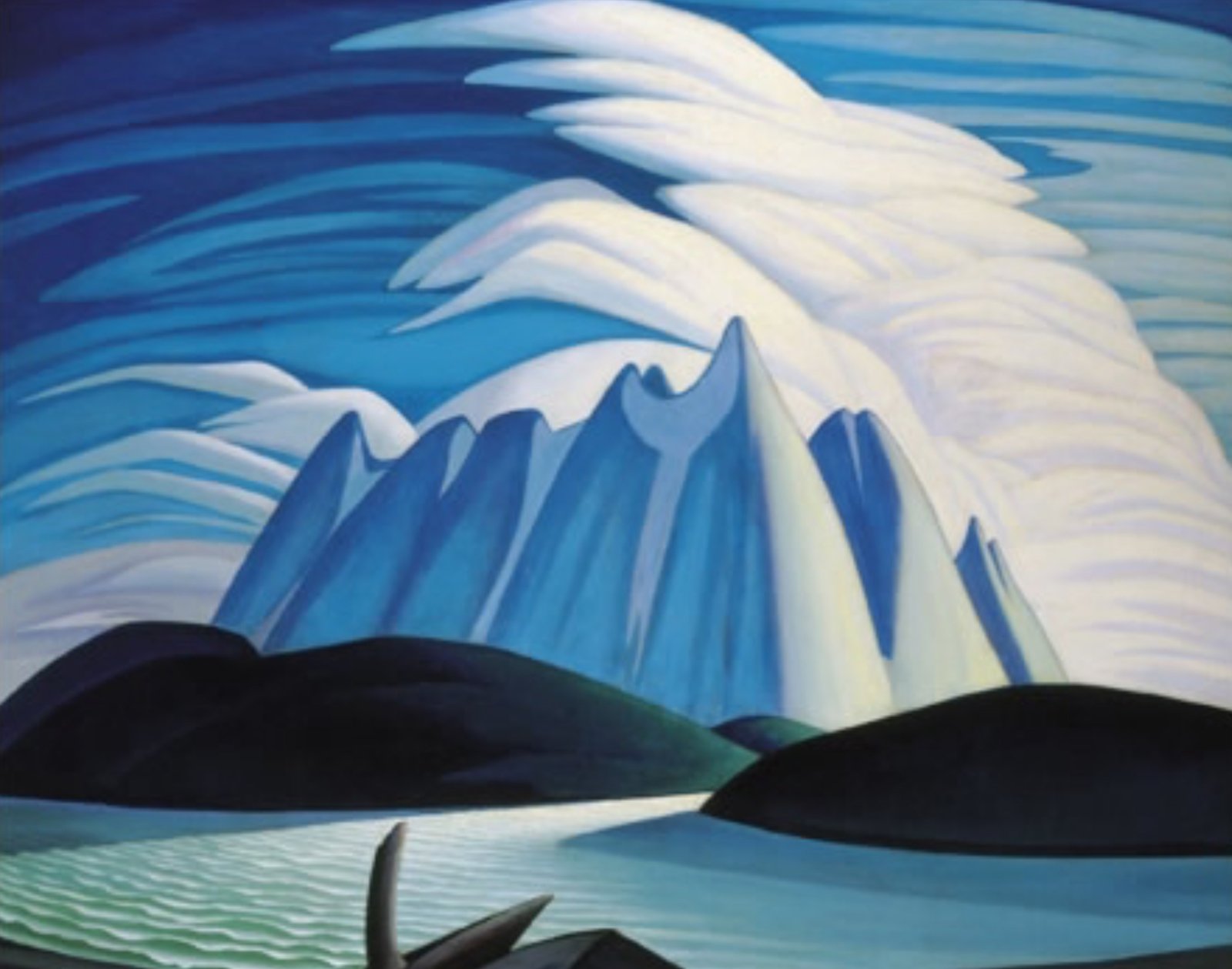 Lawren Harris, “Lake and Mountains” (1928).
