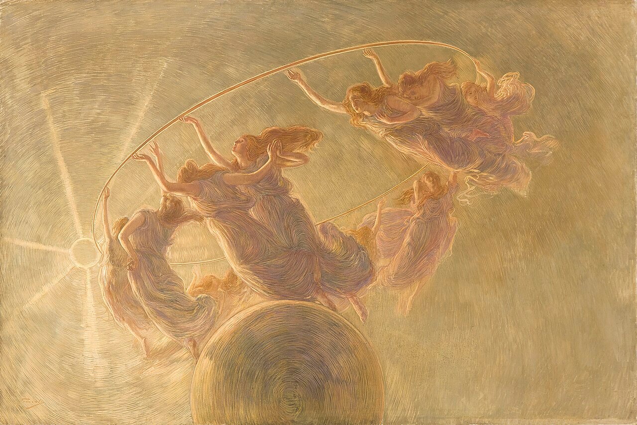 Gaetano Previati, “La danza delle ore” (The Dance of the Hours), 1899. Credits.