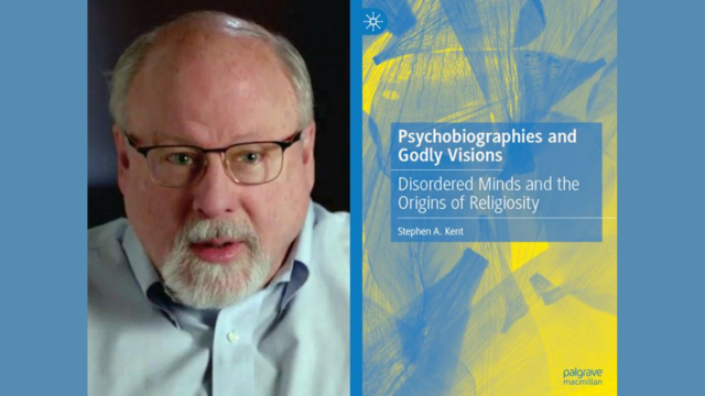 Stephen Kent (screenshot) and his new book.