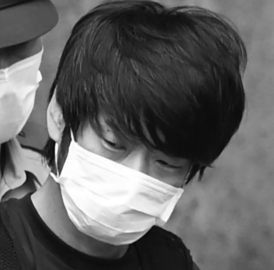 Abe’s assassin, Tetsuya Yamagami. Screenshot.