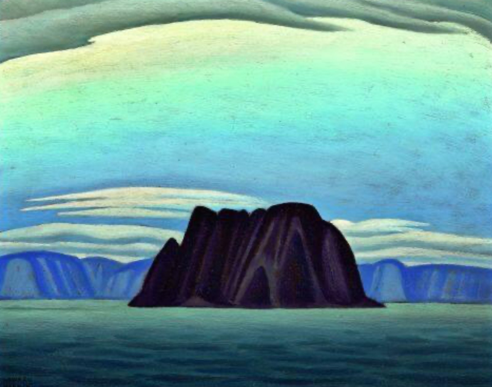 Lawren Harris, “Wareham Island, Cumberland Gulf, Baffin Island” (1930).