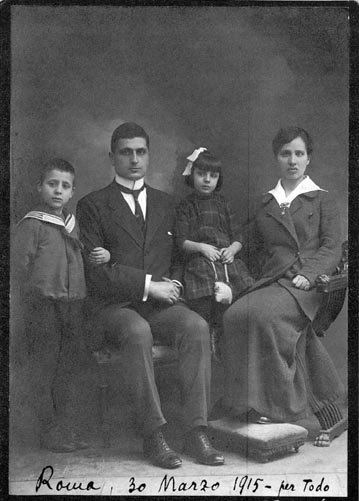 Giovanni Amendola and Eva Kühn in 1915, with their children Giorgio and Adelaide (“Ada,” 1910–1980). Credits.

